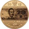 20 ludowych - BANKNOTY PRL - 20 złotych (mosiądz + miniaturowa kopia banknotu na płytce mosiężnej)